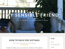 Tablet Screenshot of mysensiblefriend.com